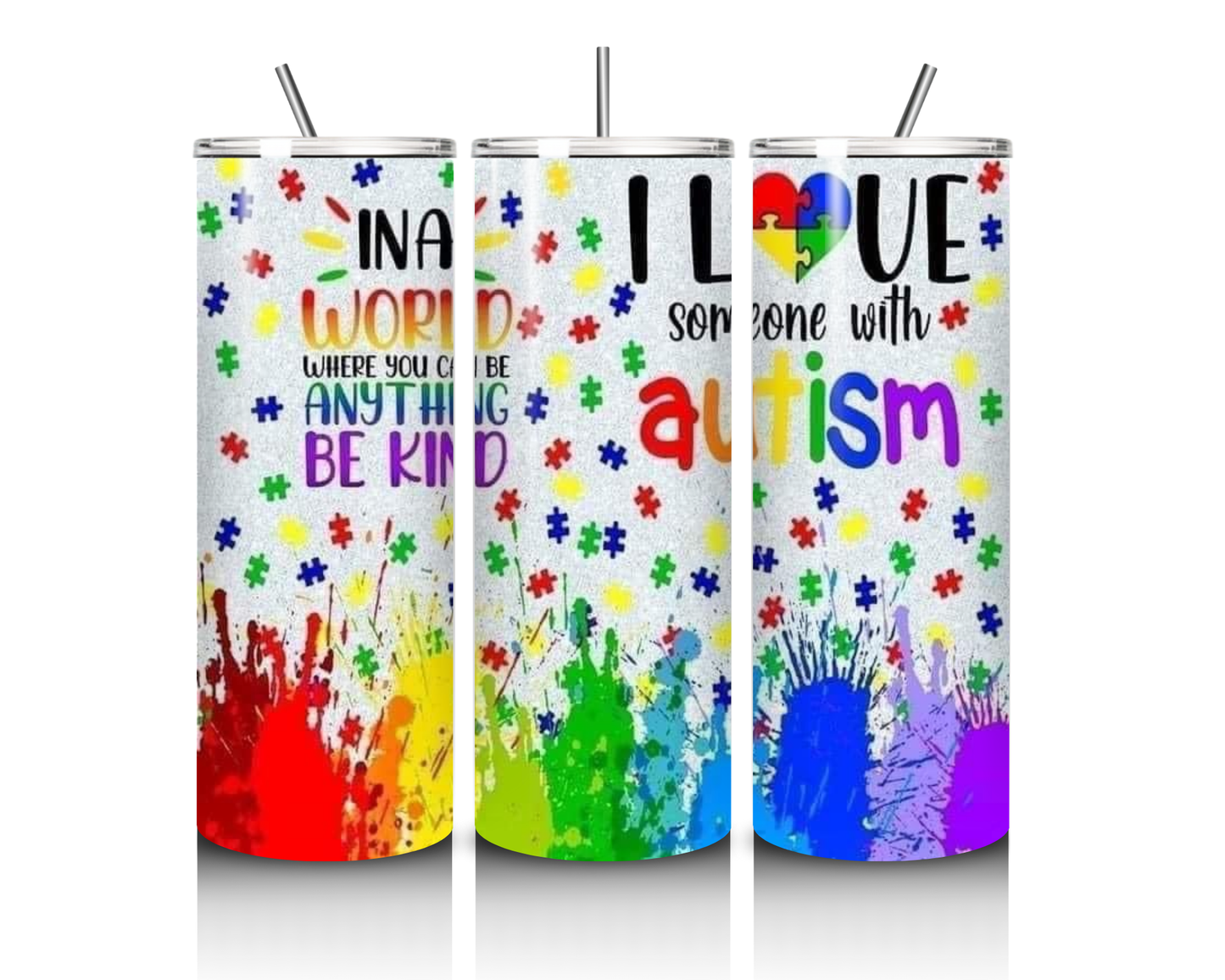 Be Kind Autism 20 Ounce Tumbler