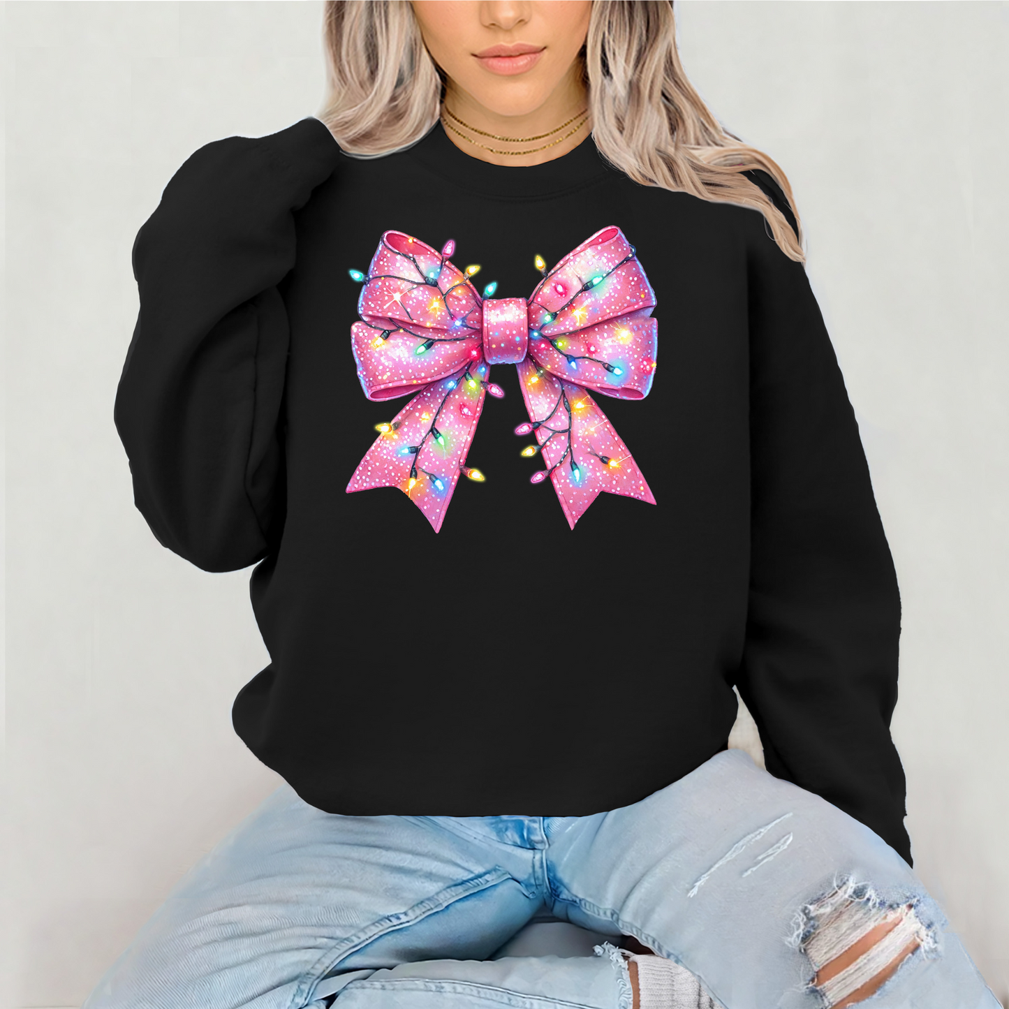 Christmas Bow Sweatshirt