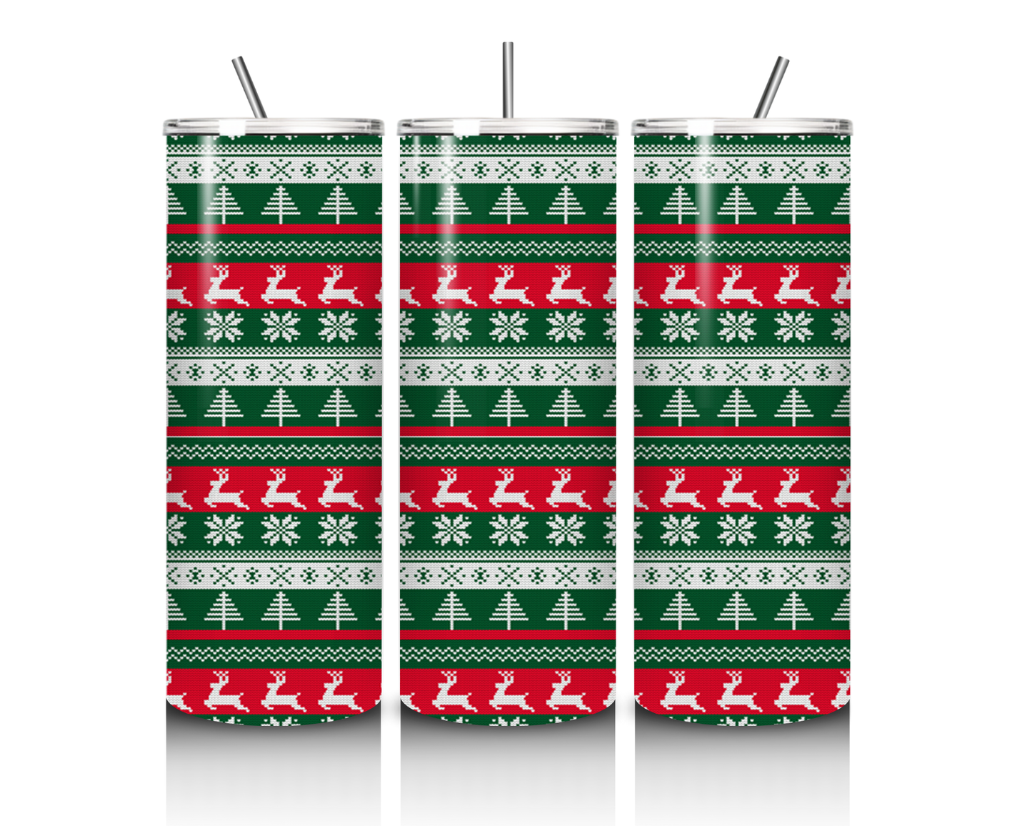 Christmas Red Green 20 Ounce Tumbler