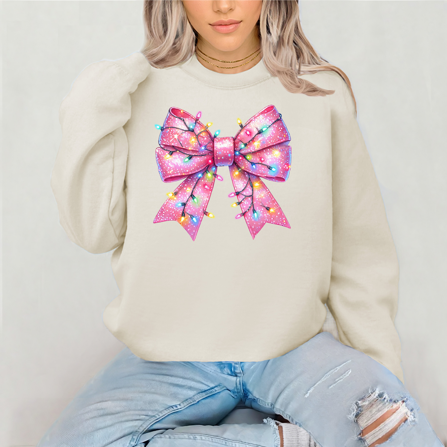 Christmas Bow Sweatshirt