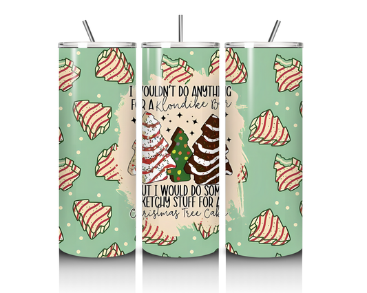 Christmas Tree Cake 20 Ounce Tumbler