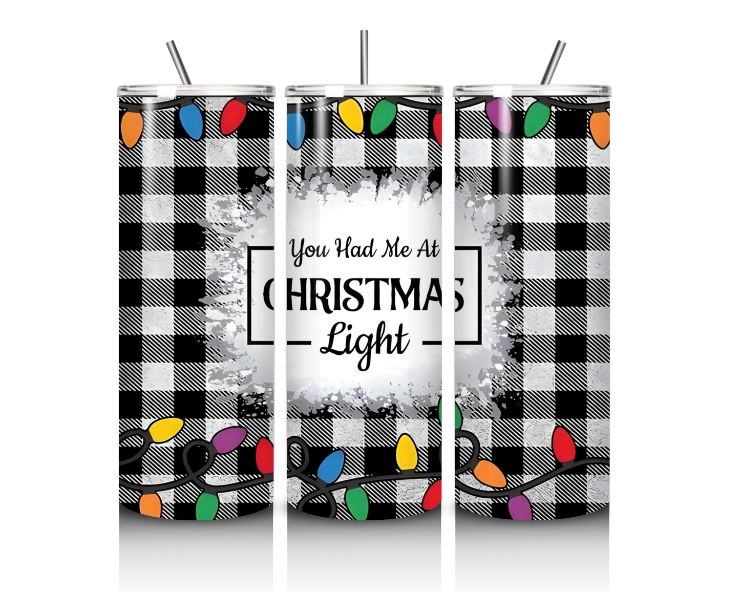 Christmas Lights 20 Ounce Tumbler