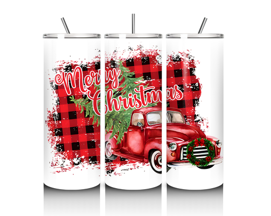 Christmas Truck 20 Ounce Tumbler