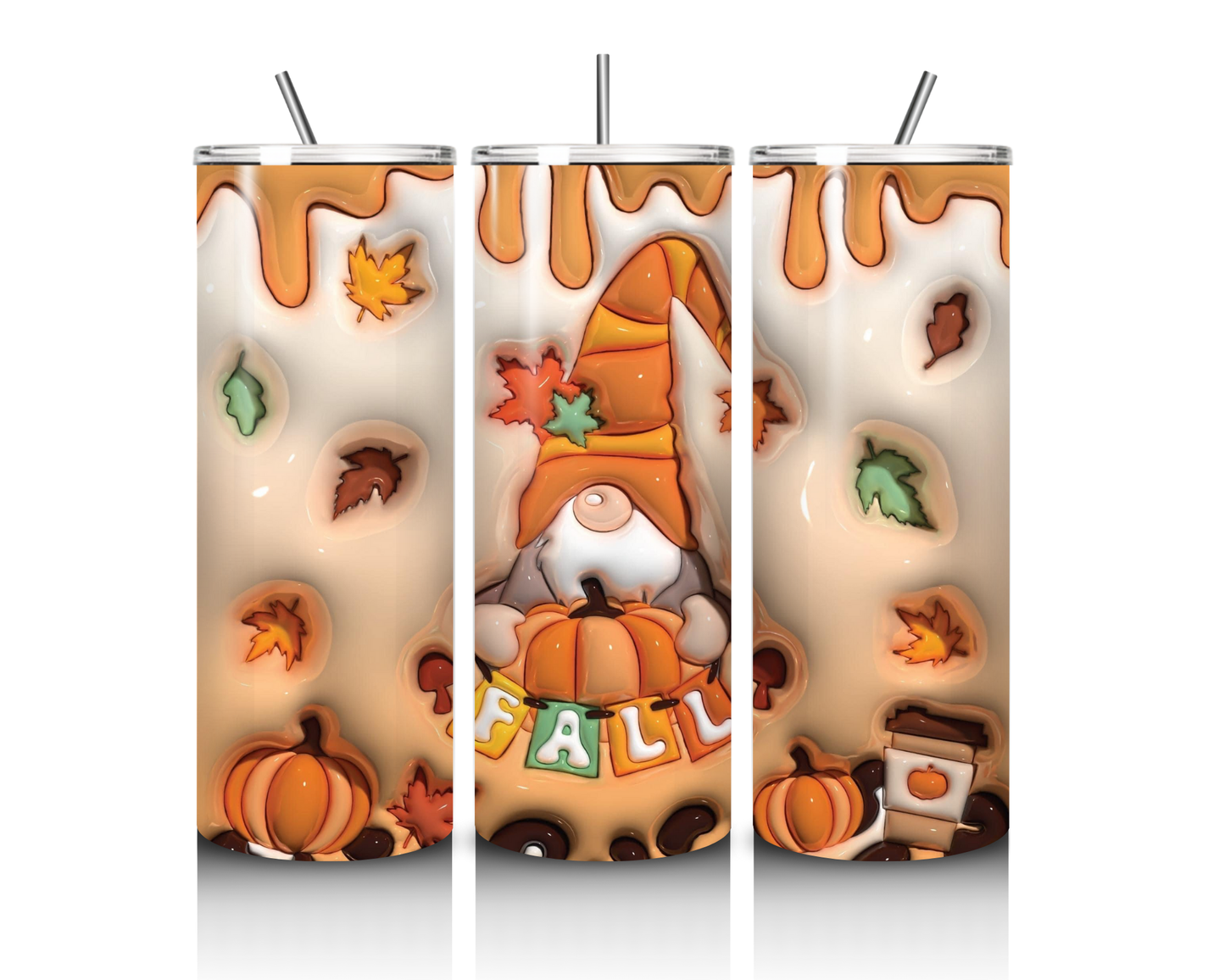 Fall Gnome 20 Ounce Tumbler