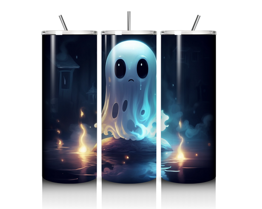 Cute Ghost Fire 20 Ounce Tumbler