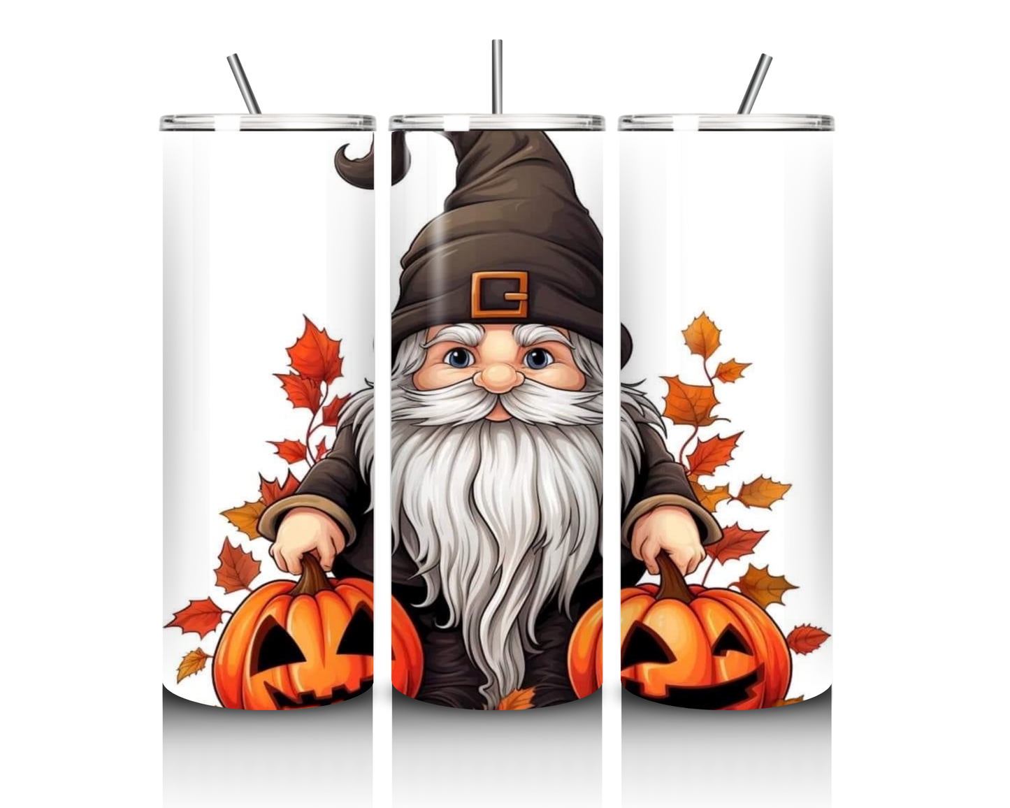 Gnome Pumpkin 20 Ounce Tumbler