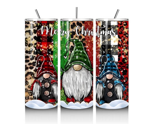 Christmas Gnomes 20 Ounce Tumbler