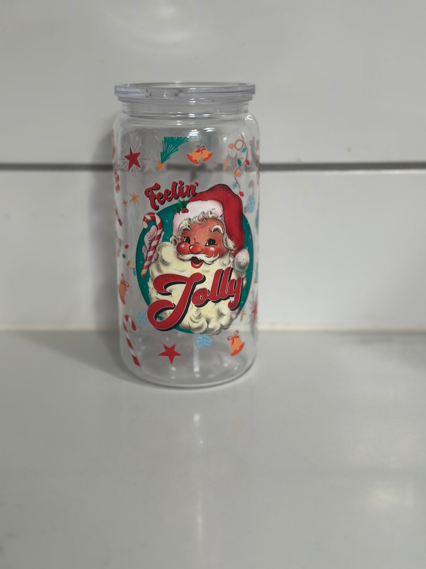 Santa Clause 16 Ounce Acrylic Tumbler