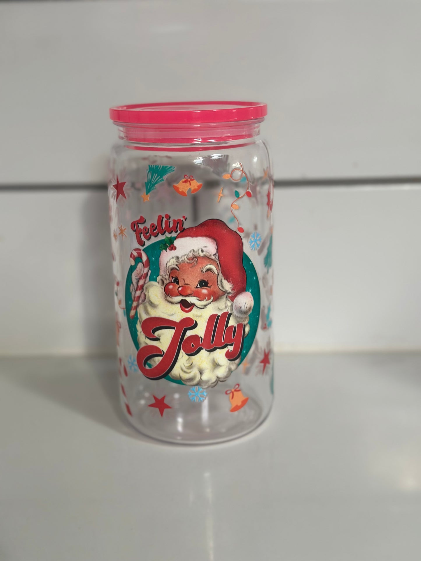 Santa Clause 16 Ounce Acrylic Tumbler