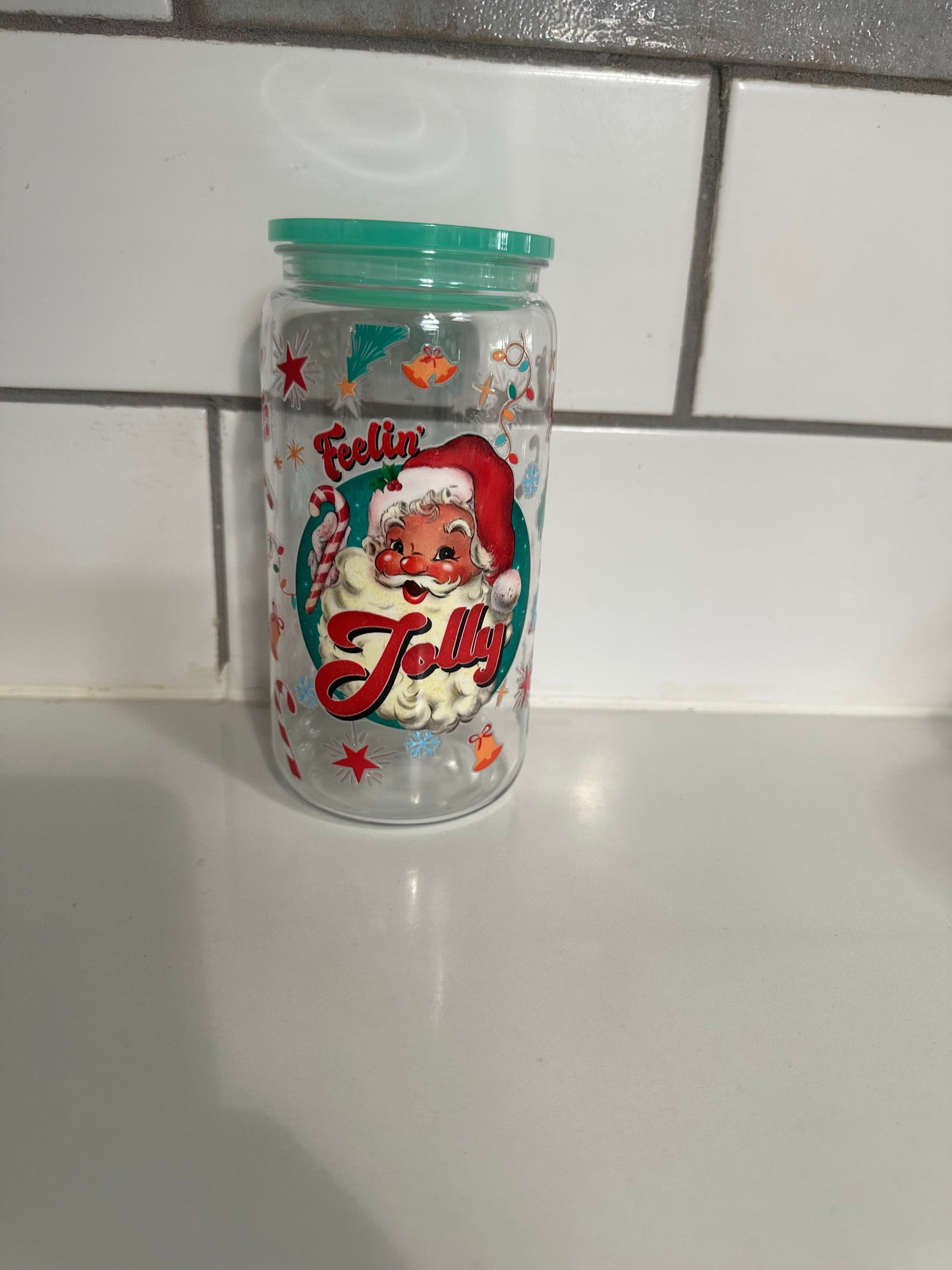 Santa Clause 16 Ounce Acrylic Tumbler