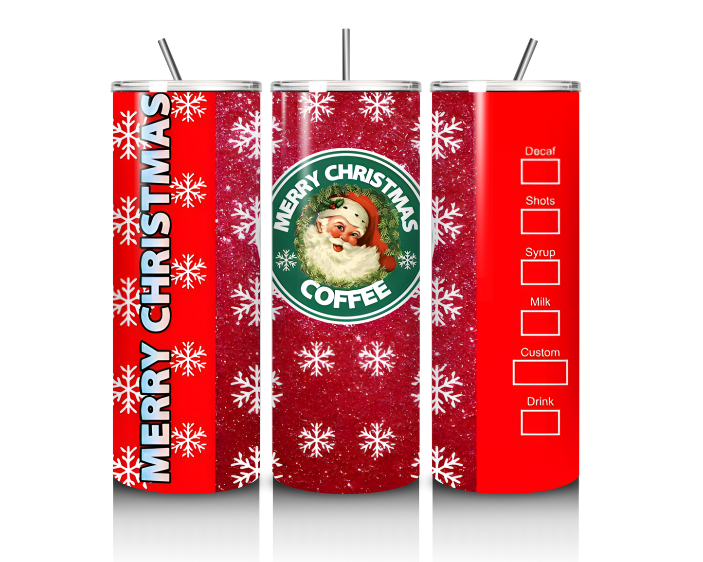 Merry Christmas Coffee 20 Ounce Tumbler