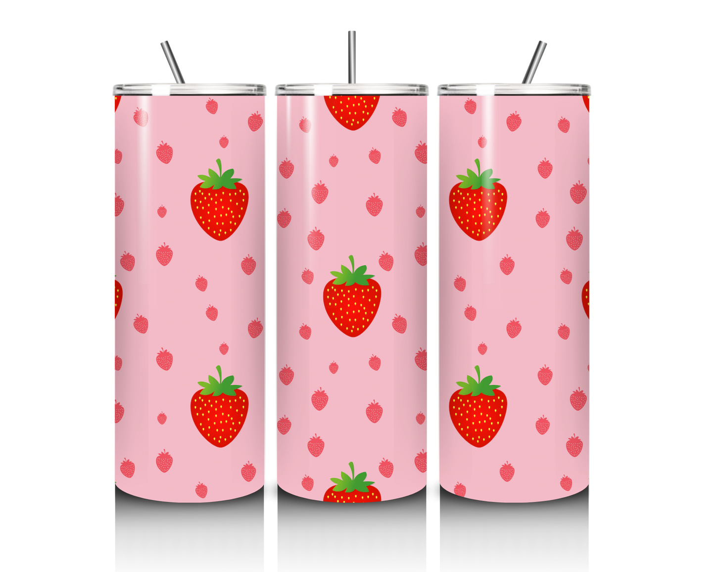 Strawberry 20 Ounce Tumbler