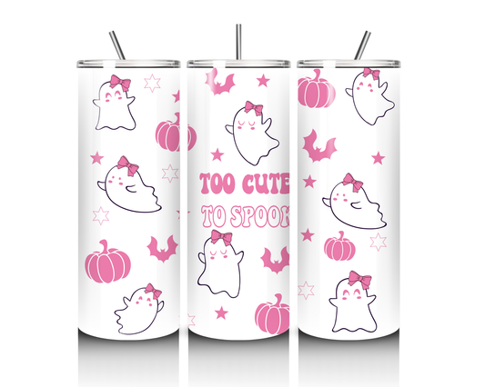 Too Cute To Spook 20 Ounce Tumbler