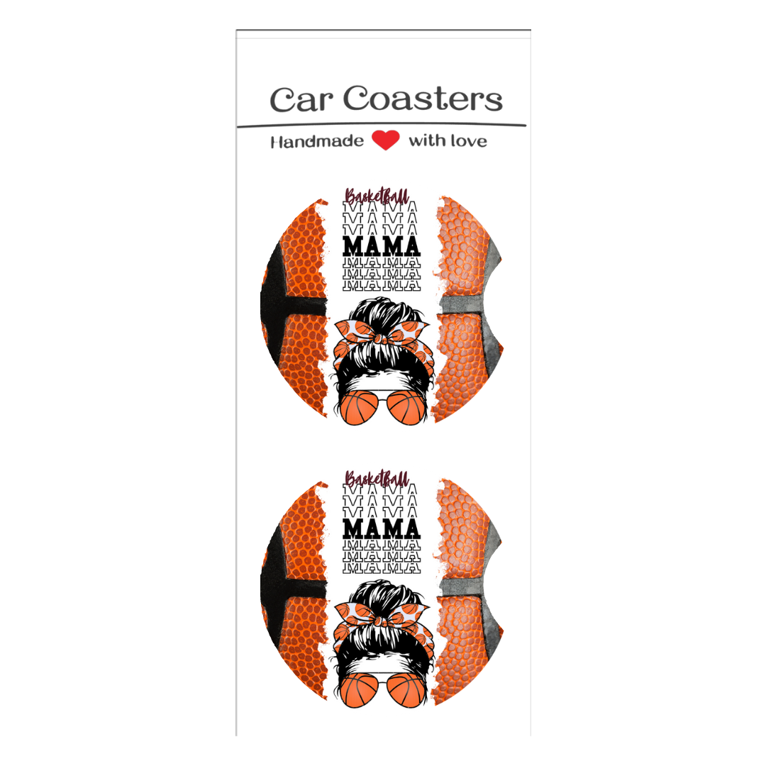 Basketball Mama Car Coasters