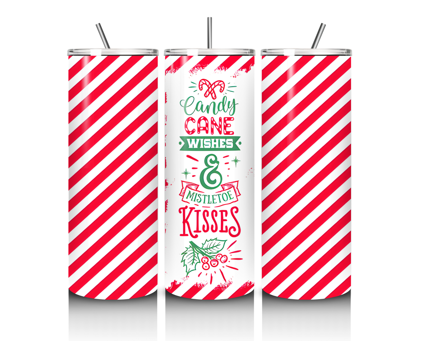 Candy Cane Wishes 20 Ounce Tumbler