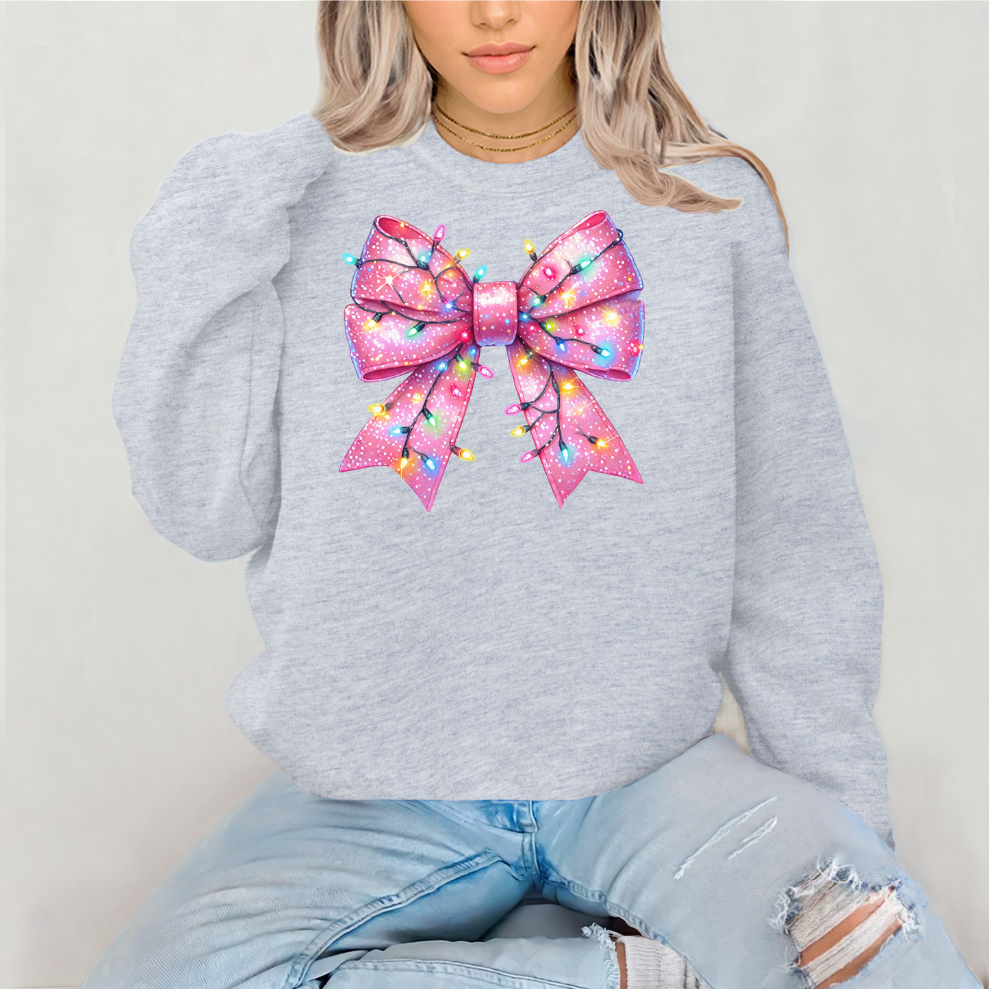 Christmas Bow Sweatshirt