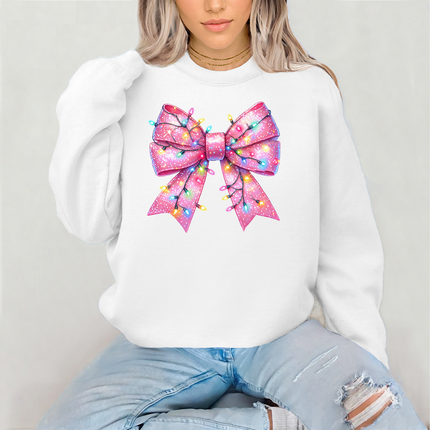 Christmas Bow Sweatshirt