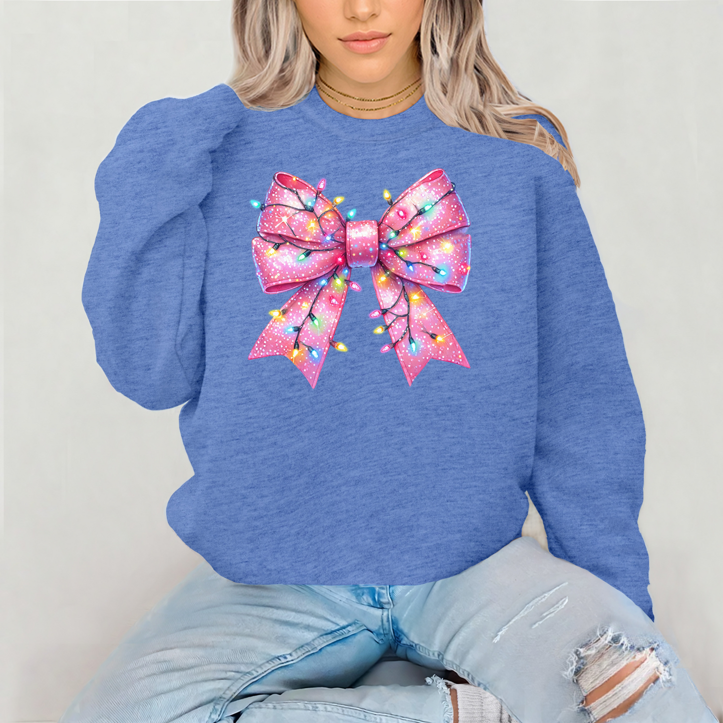 Christmas Bow Sweatshirt