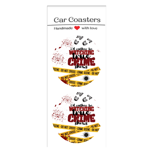 True Crime Car Coasters