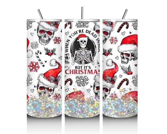 Dead Inside Christmas 20 Ounce Tumbler