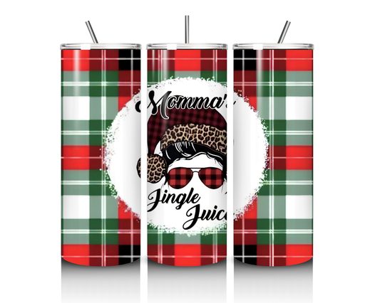 Momma's Jingle Juice 20 Ounce Tumbler