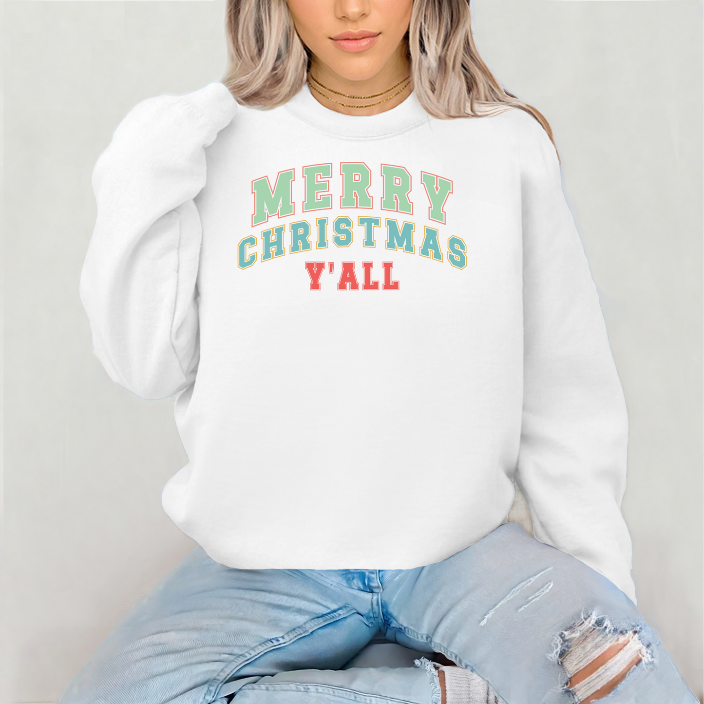 Merry Christmas Yall Sweatshirt